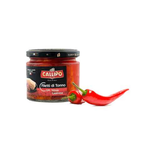 Filetti di Tonno Callipo "Rustiche" con ‘Nduja Calabrese gr. 200