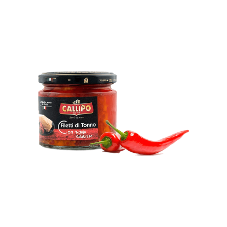 Filetti di Tonno Callipo "Rustiche" con ‘Nduja Calabrese gr. 200