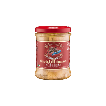 Filetti di Tonno Sardanelli in Vetro gr. 300