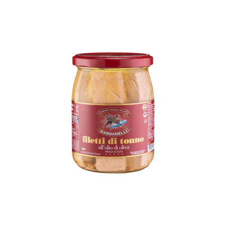 Filetti di Tonno Sardanelli in Vetro gr. 540
