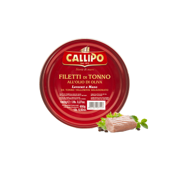 Tranci di Tonno Callipo all'Olio di Oliva kg. 1