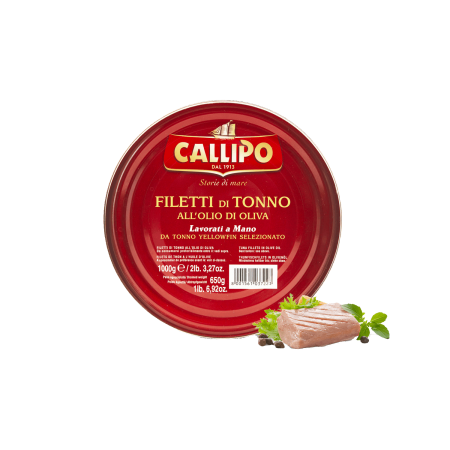 Tranci di Tonno Callipo all'Olio di Oliva kg. 1