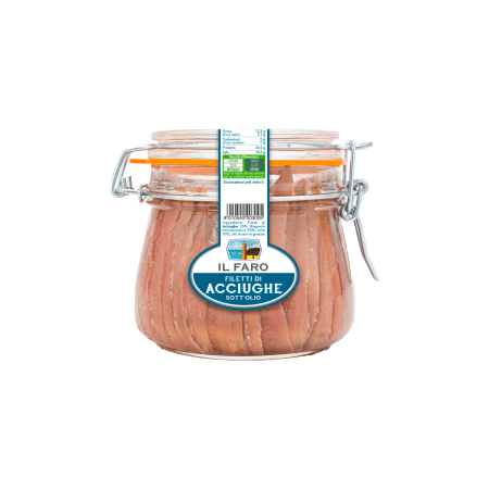 Filetti di Acciughe in Olio di Semi di Girasole gr. 580