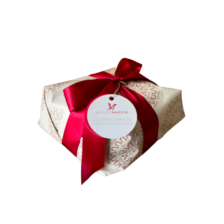 Colomba Artigianale Lamponi e Doppio Cioccolato kg. 1